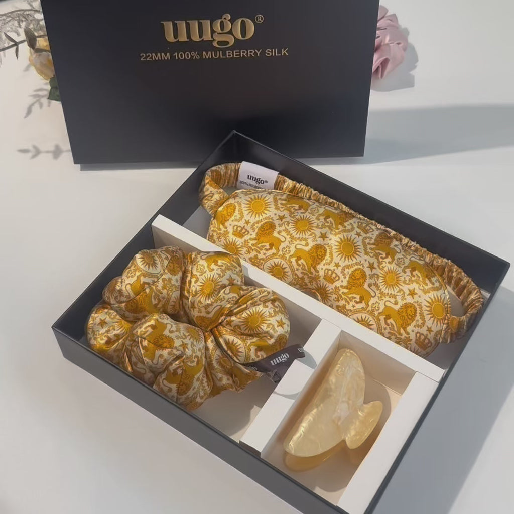 Löwe Seiden-Geschenkset