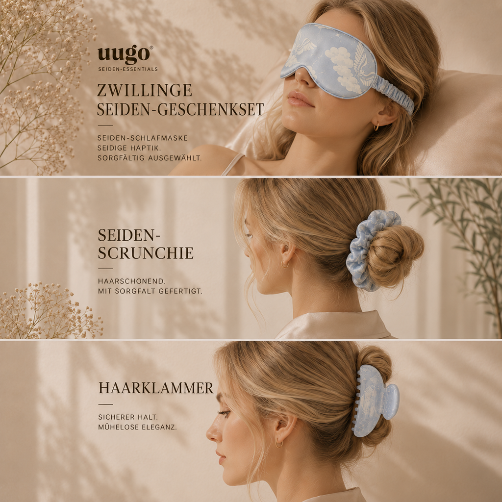 Zwillinge Seiden-Geschenkset