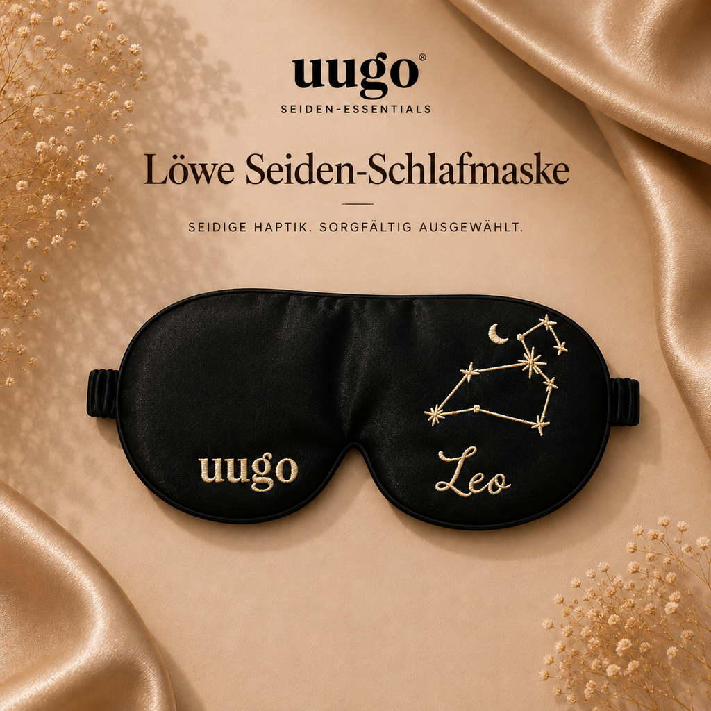 Löwe Seiden-Schlafmaske