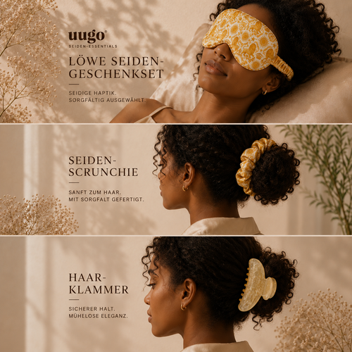 Löwe Seiden-Geschenkset